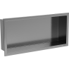 Mexen X-Wall-R Nischenregal mit Flansch 45 x 20 cm, gebürstet Gun Gray - 19E0452010