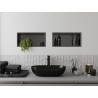 Mexen X-Wall-R Nischenregal mit Flansch 45 x 20 cm, gebürstet Gun Gray - 19E0452010