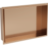Mexen X-Wall-NR Nischenregal ohne Flansch 45 x 30 cm, gebürstetes Kupfer - 19C1453010