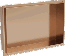 Mexen X-Wall-NR Nischenregal ohne Flansch 45 x 30 cm, gebürstetes Kupfer - 19C1453010