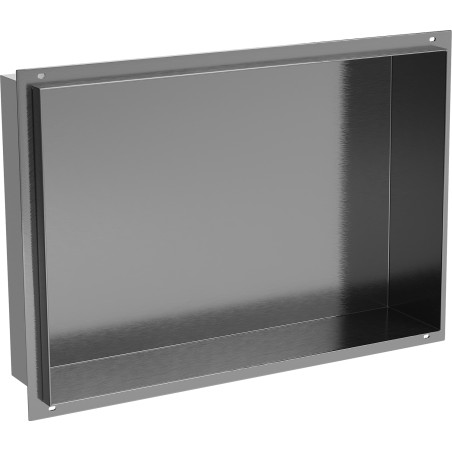 Mexen X-Wall-NR Einbauwandregal ohne Flansch 45 x 30 cm, gebürstetes Gun Gray - 19E1453010