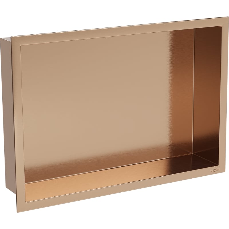 Mexen X-Wall-R Nischenregal mit Flansch 45 x 30 cm, gebürstetes Kupfer - 19C0453010