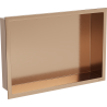 Mexen X-Wall-R Nischenregal mit Flansch 45 x 30 cm, gebürstetes Kupfer - 19C0453010