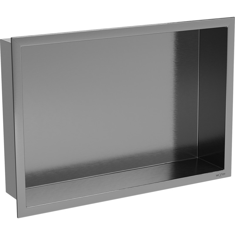 Mexen X-Wall-R Nischenregal mit Rahmen 45 x 30 cm, gebürstet in Gun Gray - 19E0453010