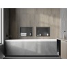 Mexen X-Wall-R Nischenregal mit Rahmen 45 x 30 cm, gebürstet in Gun Gray - 19E0453010