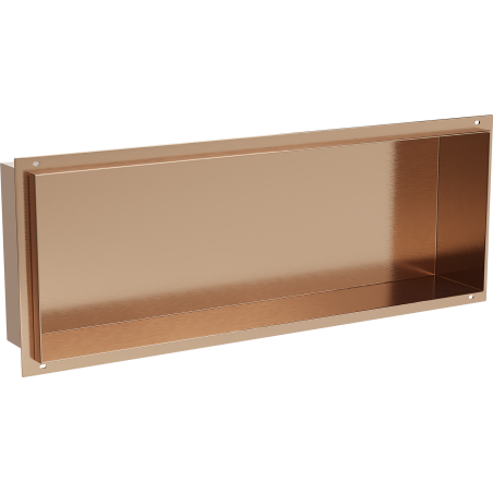 Mexen X-Wall-NR Nischenregal ohne Flansch 60 x 20 cm, gebürstetes Kupfer - 19C1602010