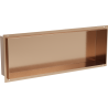Mexen X-Wall-NR Nischenregal ohne Flansch 60 x 20 cm, gebürstetes Kupfer - 19C1602010