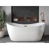 Mexen X-Wall-NR Nischenregal ohne Flansch 60 x 20 cm, gebürstetes Kupfer - 19C1602010