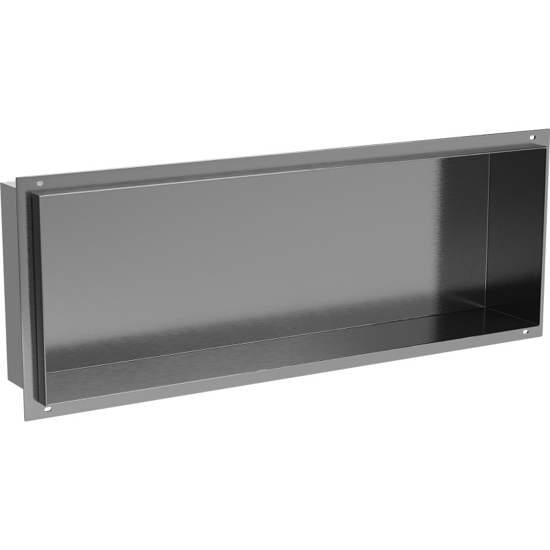Mexen X-Wall-NR Nischenregal ohne Flansch 60 x 20 cm, gebürstetes Gun Gray - 19E1602010