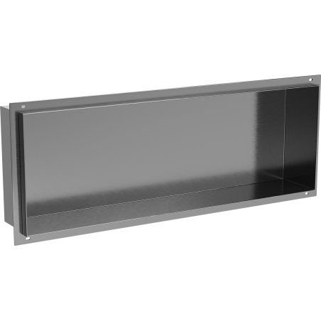 Mexen X-Wall-NR Nischenregal ohne Flansch 60 x 20 cm, gebürstetes Gun Gray - 19E1602010