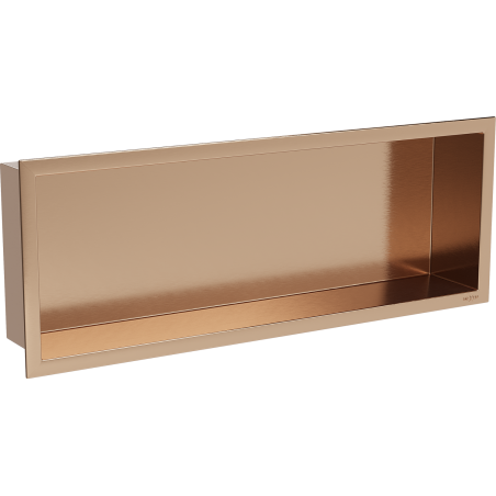 Mexen X-Wall-R Einbauwandregal mit Rahmen 60 x 20 cm, gebürstetes Kupfer - 19C0602010