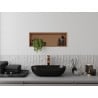 Mexen X-Wall-R Einbauwandregal mit Rahmen 60 x 20 cm, gebürstetes Kupfer - 19C0602010