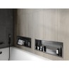 Mexen X-Wall-R Nischenregal mit Flansch 60 x 20 cm, gebürstetes Gun Gray - 19E0602010