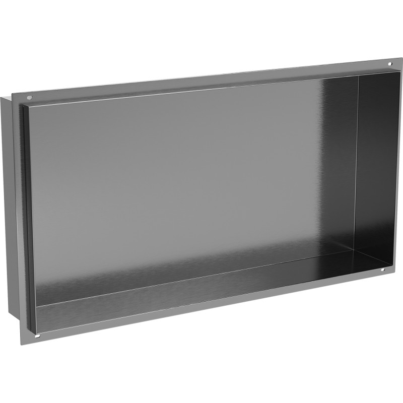 Mexen X-Wall-NR Nischenregal ohne Abdeckung 60 x 30 cm, gebürstetes Gun Gray - 19E1603010