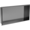 Mexen X-Wall-NR Nischenregal ohne Abdeckung 60 x 30 cm, gebürstetes Gun Gray - 19E1603010
