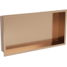 Mexen X-Wall-R Nischenregal mit Flansch 60 x 30 cm, gebürstetes Kupfer - 19C0603010