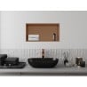 Mexen X-Wall-R Nischenregal mit Flansch 60 x 30 cm, gebürstetes Kupfer - 19C0603010