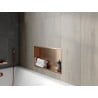 Mexen X-Wall-R Nischenregal mit Flansch 60 x 30 cm, gebürstetes Kupfer - 19C0603010