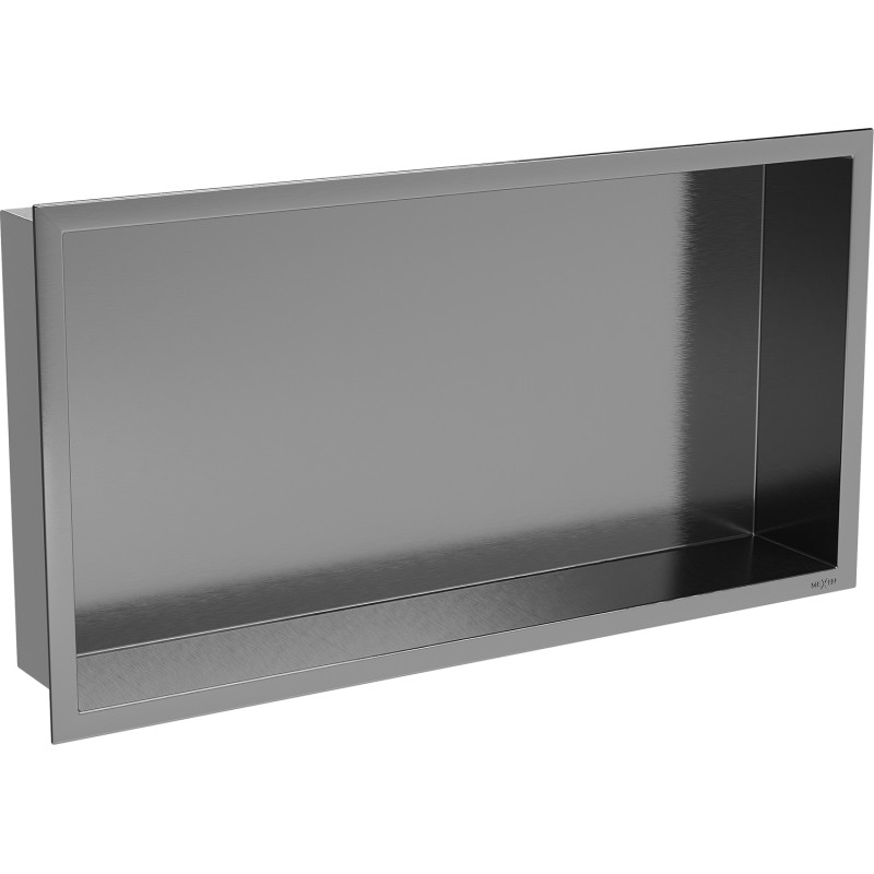 Mexen X-Wall-R Nischenregal mit Flansch 60 x 30 cm, gebürstet Gun Gray - 19E0603010