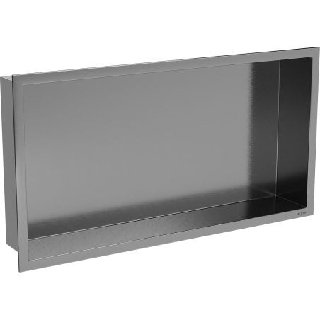 Mexen X-Wall-R Nischenregal mit Flansch 60 x 30 cm, gebürstet Gun Gray - 19E0603010
