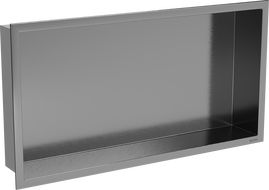 Mexen X-Wall-R Nischenregal mit Flansch 60 x 30 cm, gebürstet Gun Gray - 19E0603010