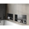Mexen X-Wall-R Nischenregal mit Flansch 60 x 30 cm, gebürstet Gun Gray - 19E0603010