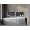 Mexen X-Wall-R Nischenregal mit Flansch 60 x 30 cm, gebürstet Gun Gray - 19E0603010