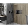 Mexen X-Wall-R Nischenregal mit Flansch 60 x 30 cm, gebürstet Gun Gray - 19E0603010