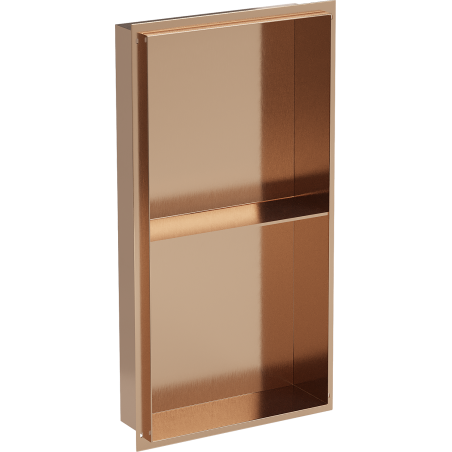 Mexen X-Wall-NR Nischenregal ohne Verkleidung mit Regal 60 x 30 cm, gebürstetes Kupfer - 19C1603010S