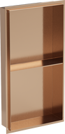 Mexen X-Wall-NR Nischenregal ohne Verkleidung mit Regal 60 x 30 cm, gebürstetes Kupfer - 19C1603010S
