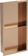 Mexen X-Wall-R Nischenregal mit Flansch und Regal 60 x 30 cm, gebürstetes Kupfer - 19C0603010S
