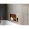 Mexen X-Wall-R Nischenregal mit Flansch und Regal 60 x 30 cm, gebürstetes Kupfer - 19C0603010S