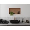 Mexen X-Wall-R Nischenregal mit Flansch und Regal 60 x 30 cm, gebürstetes Kupfer - 19C0603010S