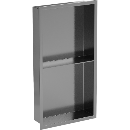 Mexen X-Wall-R Einbauregal mit Rahmen und Regal 60 x 30 cm, gebürstetes Graphitgrau - 19E0603010S