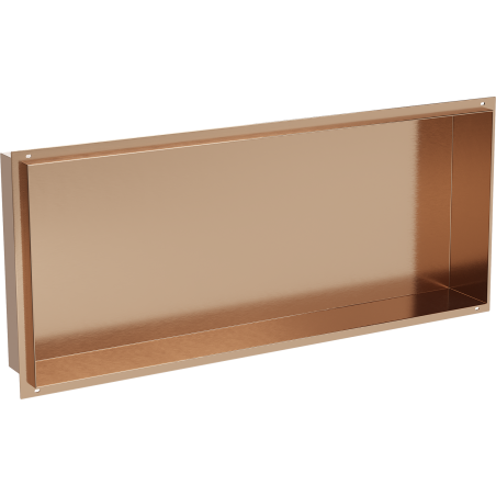 Mexen X-Wall-NR Nischenregal ohne Flansch 75 x 30 cm, gebürstetes Kupfer - 19C1753010