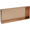 Mexen X-Wall-NR Nischenregal ohne Flansch 75 x 30 cm, gebürstetes Kupfer - 19C1753010