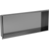 Mexen X-Wall-NR Nischenregal ohne Flansch 75 x 30 cm, gebürstetes Gun Gray - 19E1753010