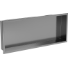 Mexen X-Wall-R Nischenregal mit Flansch 75 x 30 cm, gebürstetes Gun Gray - 19E0753010