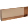 Mexen X-Wall-NR Nischenregal ohne Flansch 90 x 30 cm, gebürstetes Kupfer - 19C1903010