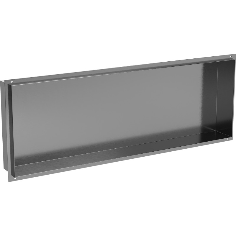 Mexen X-Wall-NR Nischenregal ohne Flansch 90 x 30 cm, gebürstetes Gun Gray - 19E1903010