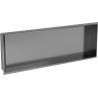 Mexen X-Wall-NR Nischenregal ohne Flansch 90 x 30 cm, gebürstetes Gun Gray - 19E1903010