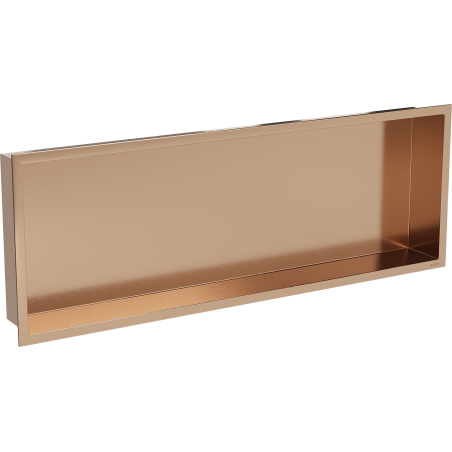 Mexen X-Wall-R Nischenregal mit Kragen 90 x 30 cm, gebürstetes Kupfer - 19C0903010