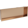 Mexen X-Wall-R Nischenregal mit Kragen 90 x 30 cm, gebürstetes Kupfer - 19C0903010