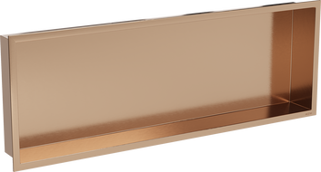 Mexen X-Wall-R Nischenregal mit Kragen 90 x 30 cm, gebürstetes Kupfer - 19C0903010