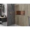 Mexen X-Wall-R Nischenregal mit Kragen 90 x 30 cm, gebürstetes Kupfer - 19C0903010
