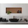 Mexen X-Wall-R Nischenregal mit Kragen 90 x 30 cm, gebürstetes Kupfer - 19C0903010