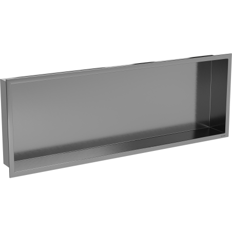 Mexen X-Wall-R Nischenregal mit Kragen 90 x 30 cm, gebürstetes Gun Grau - 19E0903010