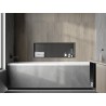Mexen X-Wall-R Nischenregal mit Kragen 90 x 30 cm, gebürstetes Gun Grau - 19E0903010