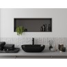 Mexen X-Wall-R Nischenregal mit Kragen 90 x 30 cm, gebürstetes Gun Grau - 19E0903010