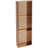 Mexen X-Wall-NR Nischenregal ohne Flansch mit Regal 90 x 30 cm, gebürstetes Kupfer - 19C1903010S